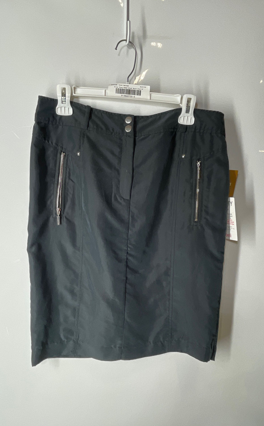 Ellen Tracy Womens Black Knee-Length Straight & Pencil Skirt Size 10 With Tags