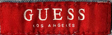 Load image into Gallery viewer, Guess Womens Blue Light-Wash Distressed Denim Raw Hem Cut-Off Shorts Size 26
