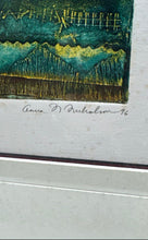 Load image into Gallery viewer, Anna Nicholson Serigraph Wooden Framed San Juan Y Flor Art Painting
