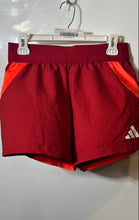 Load image into Gallery viewer, Adidas Girls Tiro 24 Competition Red Flat Front Pull-On Athletic Shorts Size M
