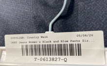 Load image into Gallery viewer, DKNY Jeans Womens Black Blue Flat Front Skinny Leg Ponte Pull-On Pants Size XL

