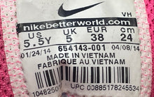 Load image into Gallery viewer, Nike Kids Dual Fusion Run 3 654143-001 Black Pink Sneaker Shoes Size 5.5Y
