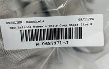 Load image into Gallery viewer, New Balance Unisex 574 Core WL574EVW White Gray Sneaker Shoes Size M6.5 W8
