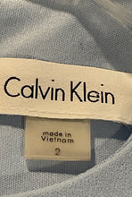 Load image into Gallery viewer, Calvin Klein Womens Light Blue Sleeveless Back-Zip Sheath Dress Size 2
