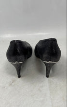 Load image into Gallery viewer, Michael Kors Womens Silver Black Leather Sparkle Pointed Toe Pump Heels Size 8 M
