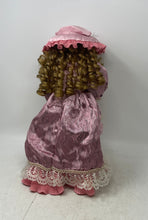 Load image into Gallery viewer, Vintage Collection Curly Blonde Hair And Brown Eyes Victorian Porcelain Doll
