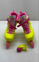 Load image into Gallery viewer, Impala Barbie Unisex Pink Yellow Lace-Up Inline Skates Size W12 M9
