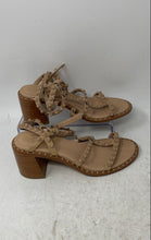 Load image into Gallery viewer, Ash Womens Jen Bis Nude Brown Leather Studded Block Heel Strappy Sandals Size 6
