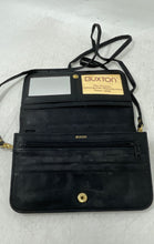Load image into Gallery viewer, Buxton Womens Black Mirror Slot ID Card Holder Detachable Strap Crossbody Bag
