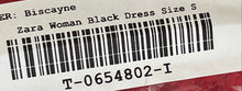 Load image into Gallery viewer, Zara Womens Black Sleeveless V-Neck Stretch Bodycon Dress Size Small
