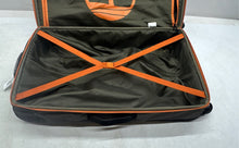 Load image into Gallery viewer, Timberland Unisex Black Orange Soft Side Rolling Travel Luggage Upright Suitcase
