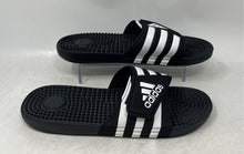 Load image into Gallery viewer, Adidas Mens Adissage F35580 Black Slip-On Open Toe Flip Flop Sandals Size 10
