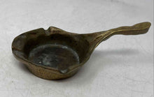 Load image into Gallery viewer, Solid Brass Collectible Engraved Long Handle Tobacciana Ashtray
