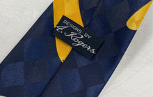Load image into Gallery viewer, A. Rogers Mens Multicolor Printed Bar Tack On Blade &amp; Tail Designer Tie
