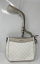 Load image into Gallery viewer, Nine West Womens White Beige Adjustable Strap Shoulder Crossbody Handbag
