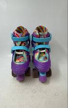 Load image into Gallery viewer, Roller Derby Girls Trac Star Multicolor Adjustable Roller Skates Size 3-6
