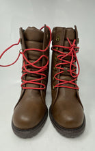 Load image into Gallery viewer, Dolce By Mojo Moxy Womens Brown Round Toe Lace-Up Block Heel Ankle Boots Sz 8.5M
