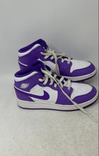 Load image into Gallery viewer, Nike Kids Air Jordan 1 Mid DQ8423-511 Purple Lace-Up Sneaker Shoes Size 5.5Y
