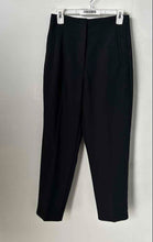 Load image into Gallery viewer, Zara Womens Black Flat Front Slash Pocket Trouser Pants Size Medium

