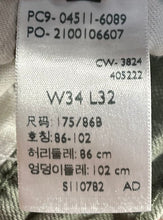 Load image into Gallery viewer, Levi's Mens 511 Green Light Wash Pockets Denim Straight Leg Jeans Size 34x32
