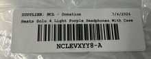 Load image into Gallery viewer, Beats By Dr. Dre Solo 4 Light Purple On-Ear Bluetooth Headphones With Case NCL
