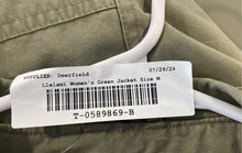 Load image into Gallery viewer, Velami Womens Green Cotton Asymmetrical Zip Cropped Military Jacket Size M
