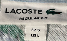 Load image into Gallery viewer, Lacoste Mens Multicolor Printed Short Sleeve Regular Fit Polo Shirt Size Large
