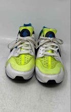 Load image into Gallery viewer, Nike Mens Air Huarache Volt White Green Blue Lace-Up Sneaker Shoes Size 8.5
