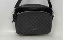 Load image into Gallery viewer, Nine West Womens Black Inner Pockets Adjustable Strap Crossbody Handbag
