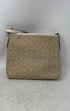Load image into Gallery viewer, Coach Womens Brown Beige Signature Adjustable Strap Shoulder Crossbody Bag
