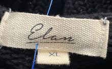 Load image into Gallery viewer, Elan Womens Black Free Love Knit Long Sleeve Turtleneck Pullover Sweater Size XL
