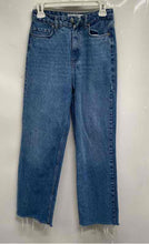 Load image into Gallery viewer, Zara Womens Blue Denim Pockets Stretch Straight Leg Jeans Size 4
