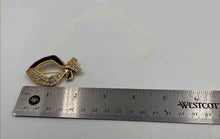 Load image into Gallery viewer, Authentic Swarovski Women's Gold-Tone Black Brooch With Crystal Accents
