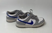Load image into Gallery viewer, Nike Boys Dunk Low FN3878-001 Gray White Blue Lace-Up Sneakers Shoes Size 5.5Y
