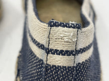 Load image into Gallery viewer, Authentic Tory Burch Womens Blue Slip-On Espadrille Flats Size 5.5M Damaged
