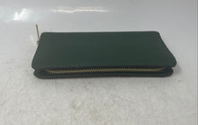 Load image into Gallery viewer, Michael Kors Womens Hamilton Green Saffiano Leather Padlock Zip-Around Wallet
