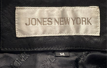 Load image into Gallery viewer, Jones New York Womens Black Long Sleeve Pockets Full-Zip Leather Jacket Size M
