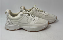 Load image into Gallery viewer, Zara Womens White Leather Low Top Lace-Up Sneaker Shoes Size EUR 39

