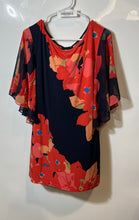Load image into Gallery viewer, Style &amp; Co. Womens Multicolor Floral 3/4 Sleeve Scoop Neck Tunic Top Size L
