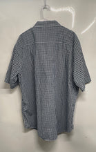 Load image into Gallery viewer, Beverly Hills Polo Club Mens Blue Gingham Short Sleeve Button-Up Shirt Size 3XLB
