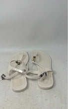 Load image into Gallery viewer, Coach Womens Piccadilly A6307 White Open Toe Flat Thong Sandals Size 9B
