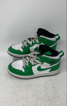 Load image into Gallery viewer, Nike Boys Air Jordan 1 DQ8424-301 White Green Leather Sneakers Shoes Size 13.5C
