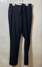 Load image into Gallery viewer, H&amp;M Womens Black Flat Front Slash Pockets Straight Leg Dress Pants Size 10
