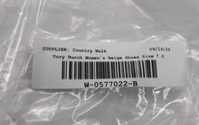 Load image into Gallery viewer, Authentic Tory Burch Womens Caroline 2 Beige Ballet Flats Size 7.5 M Damaged
