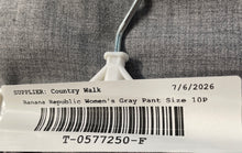 Load image into Gallery viewer, Banana Republic Womens Gray Ryan Curvy Fit Straight Leg Dress Pants Size 10P
