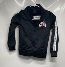 Load image into Gallery viewer, Nike Boys Air Jordan Jumpman Black Long Sleeve Full-Zip Track Jacket Size Medium
