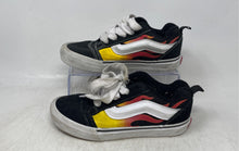 Load image into Gallery viewer, Vans Boys Off The Wall 721356 Black Orange Yellow Suede Sneakers Shoes Size 3Y
