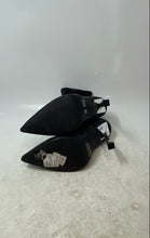 Load image into Gallery viewer, Steve Madden Womens Black Leather Pointed Toe High Stiletto Ankle Boots Size 7M
