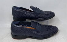 Load image into Gallery viewer, Tomas &amp; Vine Mens Barlow Dark Blue Slip-On Penny Loafer Shoes Size 10.5
