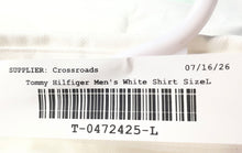 Load image into Gallery viewer, Tommy Hilfiger Mens White Collared Long Sleeve Dress Shirt Size L With Tag
